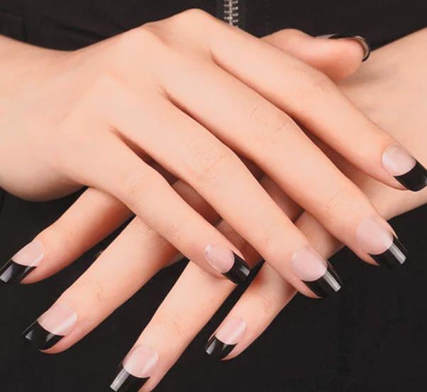 Black French Tip