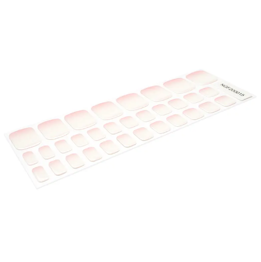 Opulent Pink & White Blend Pedicure