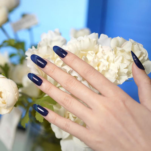 Shimmering Navy Blue